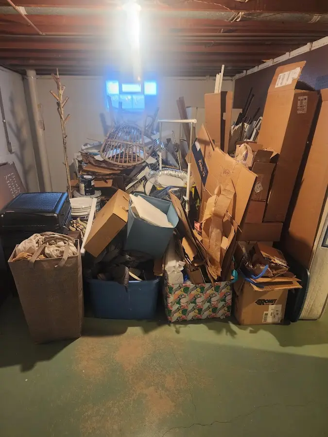 Roll-off dumpster container at job site for Construction Dumpster Rental in Edgewood